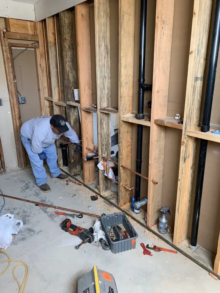 Commercial rough-in plumbing for Gas Line Repair in Revloc